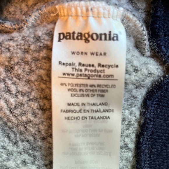 Patagonia Worn-wear Woolyester Fleece Pullover, size Large. - Picture 3 of 6